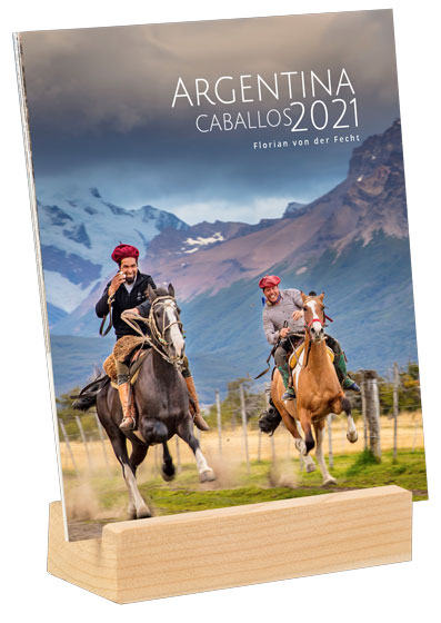 Calendario Argentina, caballos 2021, tapa calendario bace madera. Florian von der Fecht Calendario Argentina, caballos 2021, tapa calendario bace madera. Florian von der Fecht