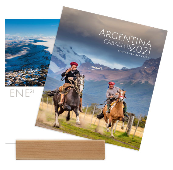 Calendario Argentina, caballos 2021, tapa calendario bace madera. Florian von der Fecht Calendario Argentina, caballos 2021, tapa calendario bace madera. Florian von der Fecht